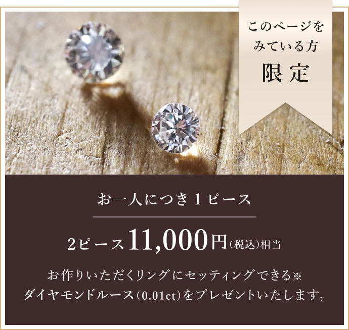 このページをみている方限定 お一人につき１ピース 2ピース11,000円（税込）相当