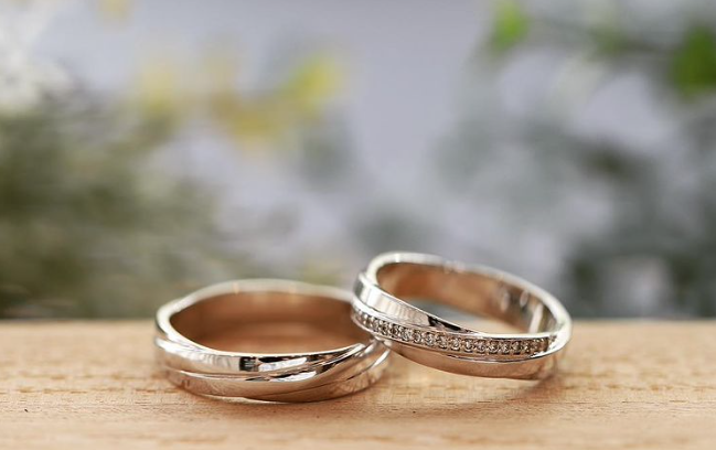 かっこいい結婚指輪　プラチナ