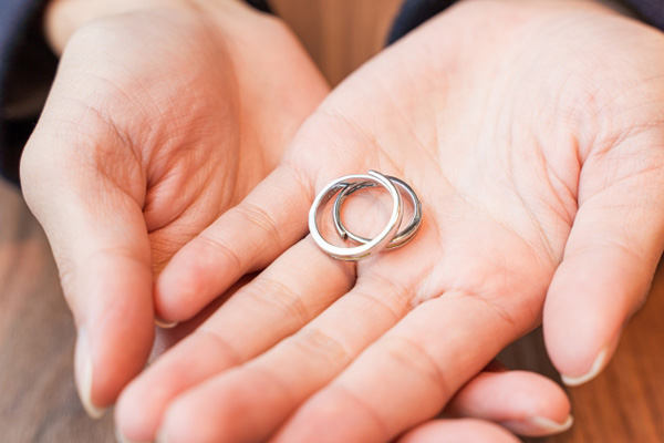 結婚指輪2つ