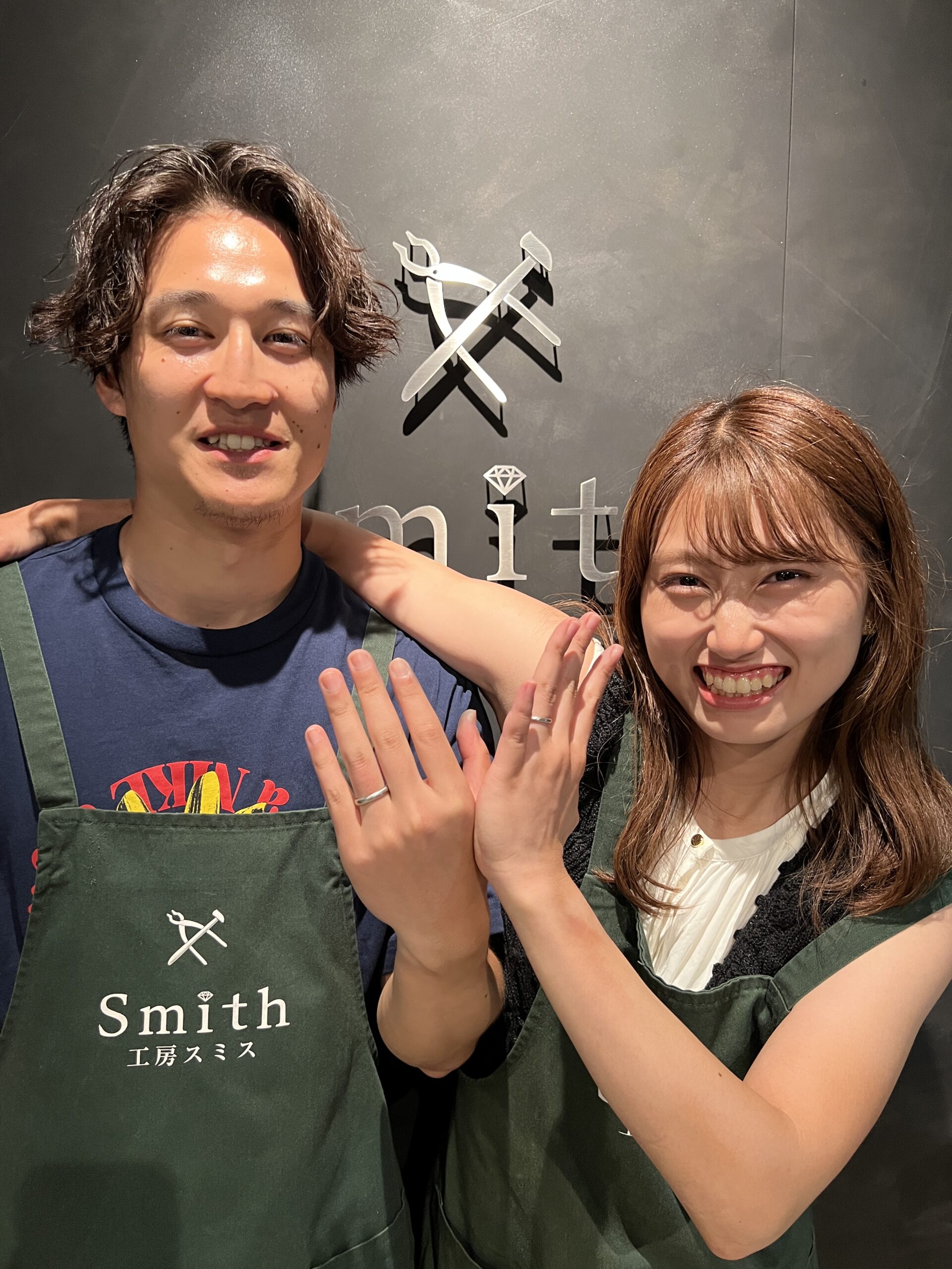 札幌店｜I様・F様【初めての指輪作りで緊張しましたがとても楽しく作ることができました！ 】