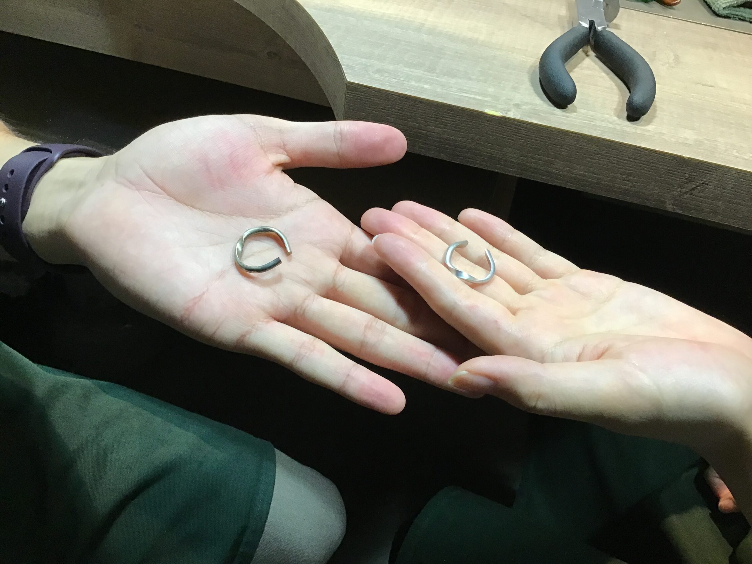札幌店|M様・H様【貴重な経験ができて、素敵な指輪を作れました。】(6)