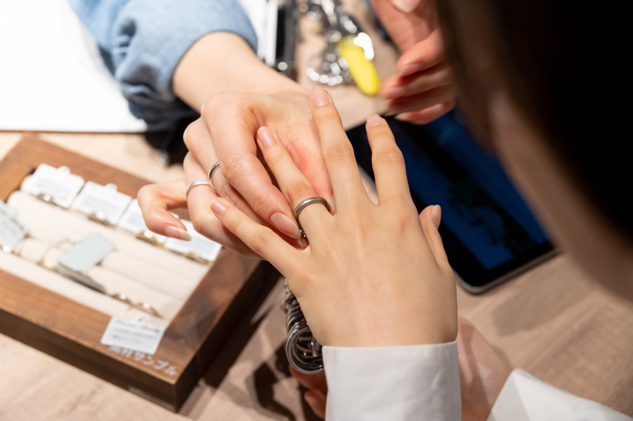 指輪のサイズの測り方