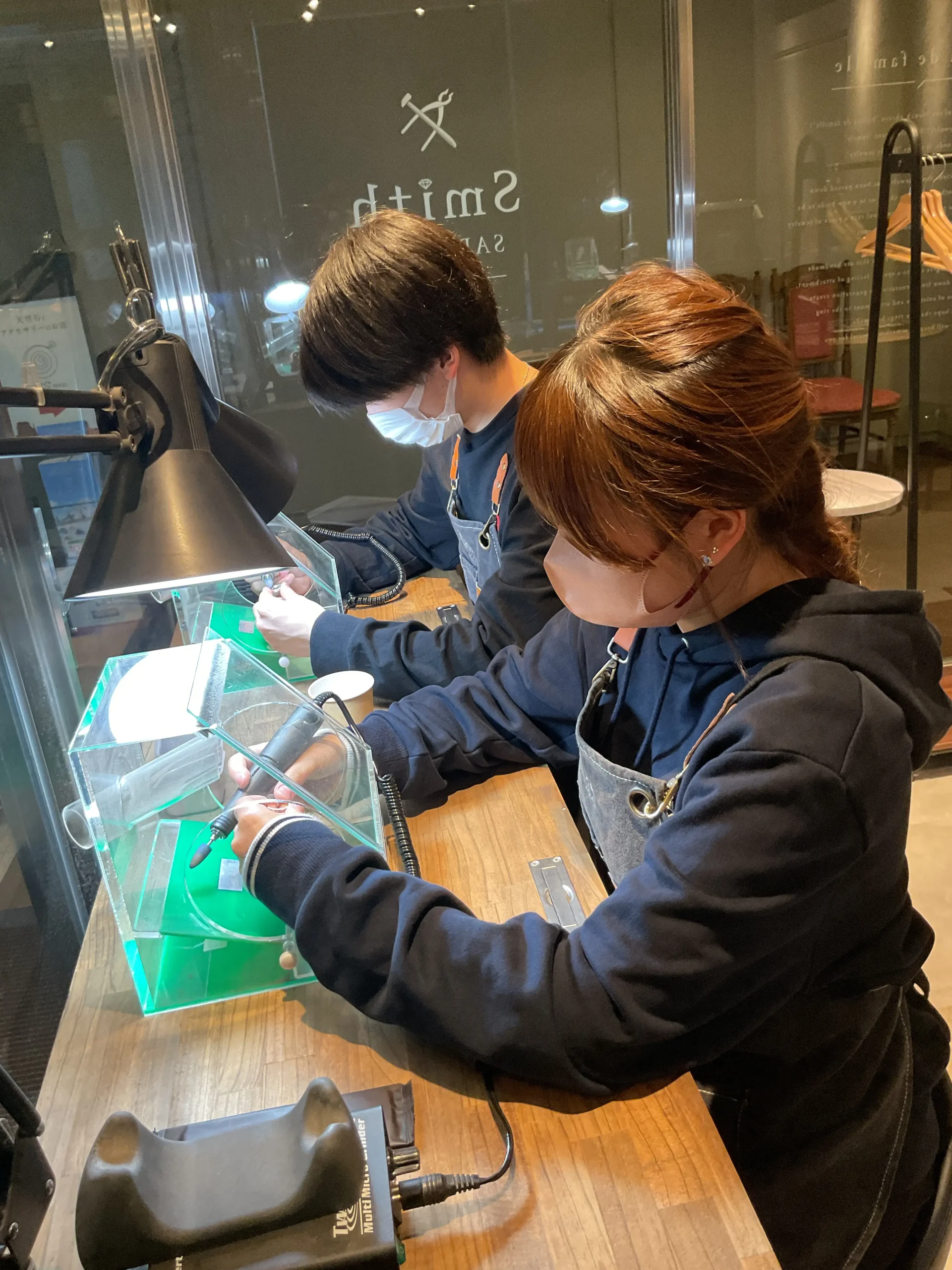 ｜K様・S様【初めてのリング作りで緊張していましたが、とっても楽しく作ることができました】