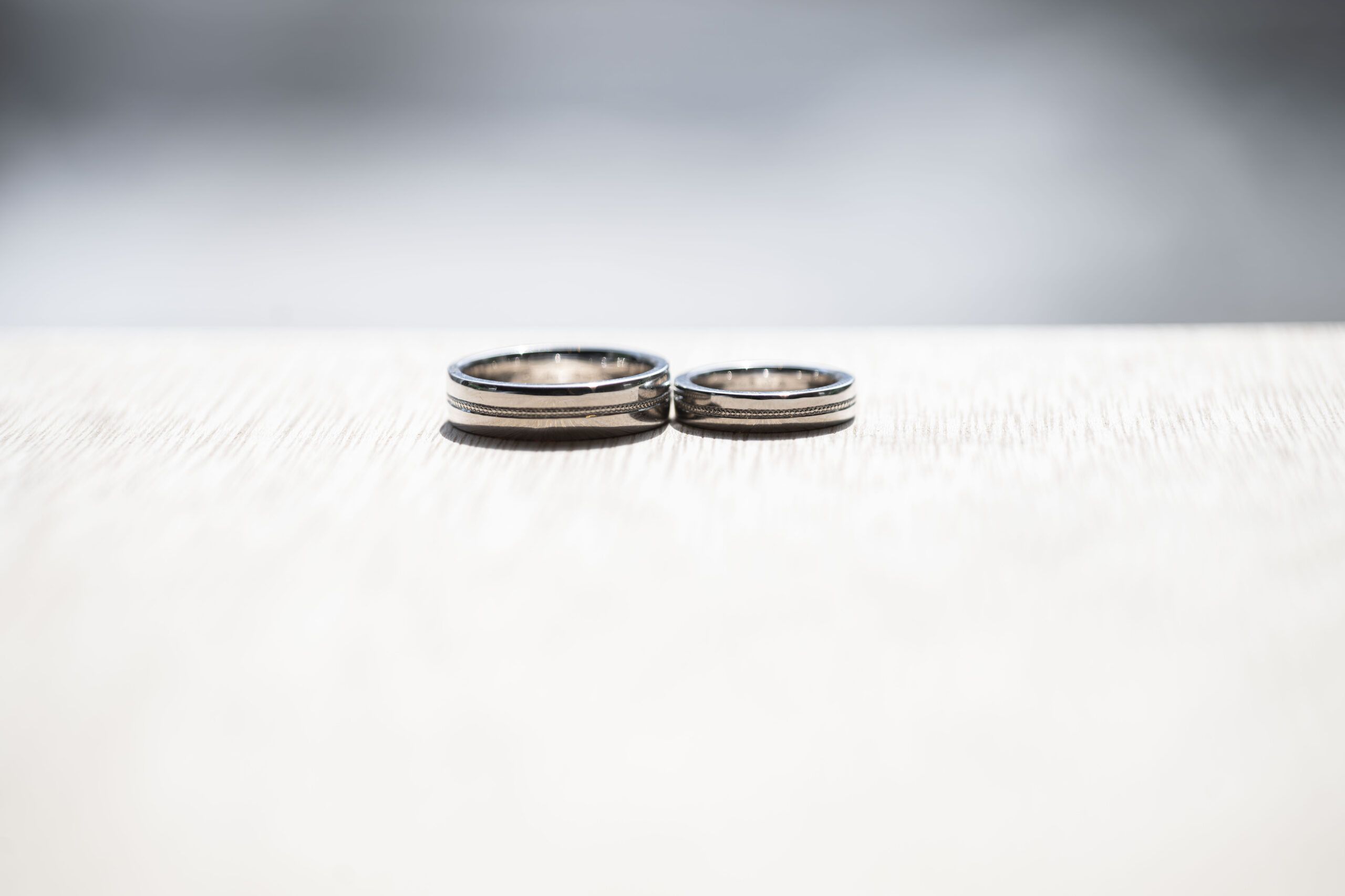 ペアリング（彫金工法）ミル打ち鏡面