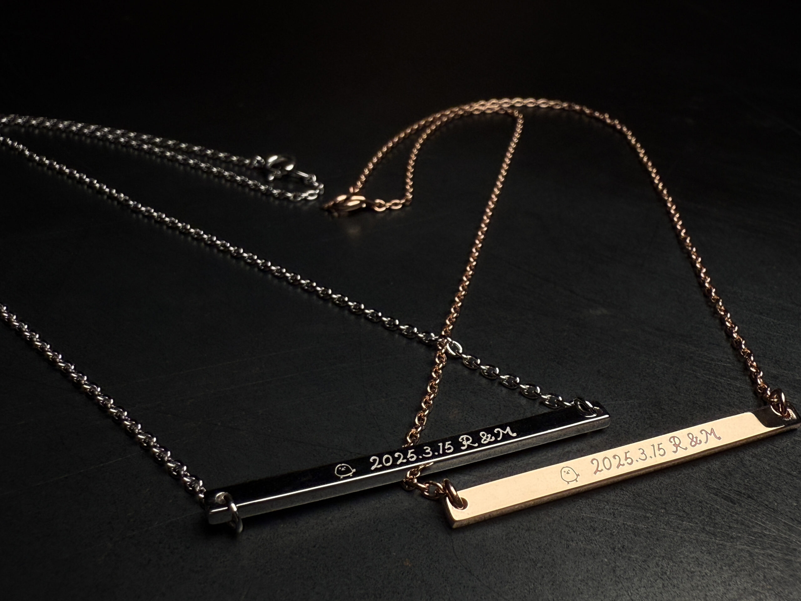 ネックレスカラーコーティング鏡面