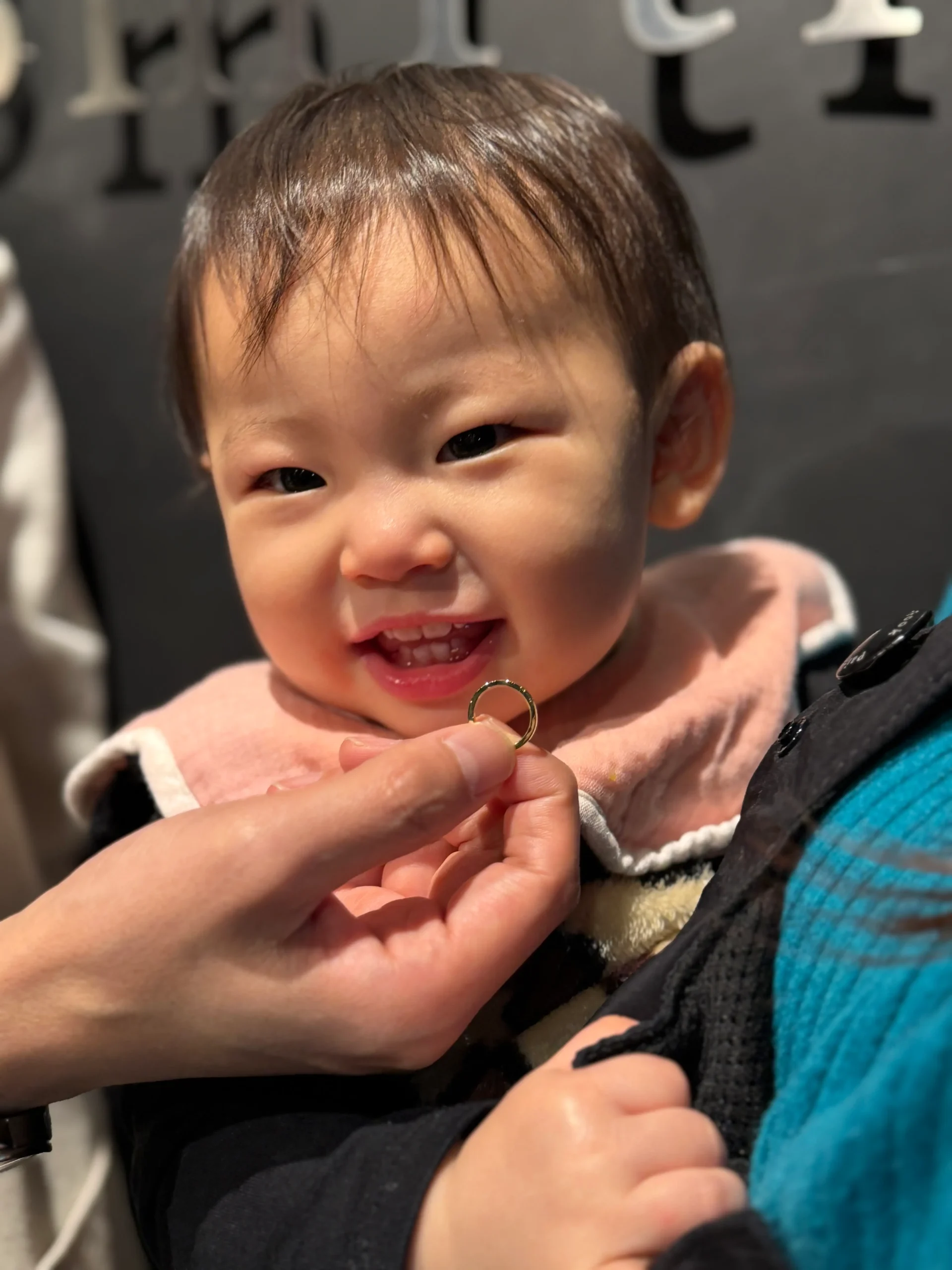 ｜K様【娘の1歳の誕生日プレゼントとしてベビーリングを作りに家族3人で来店しました】